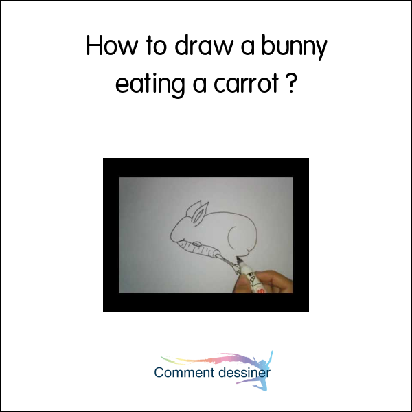 How to draw a bunny eating a carrot